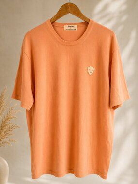 Sheep Inc Merino Wool Tee Shirt Persimmon Orange XXL New Zealand Short Sleeve